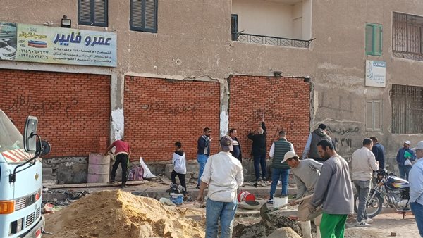 جانب من إزالة المخالفات