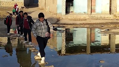 تحولت لبركة مياه.. أهالي القرية الثالثة يطالبون محافظ الفيوم بحل أزمة طفح مياه الصرف الصحي