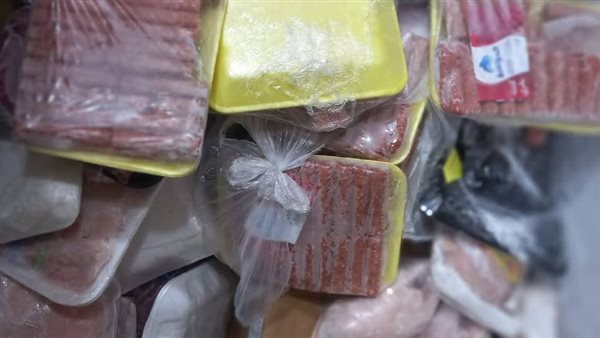 ضبط نصف طن لحوم ودواجن