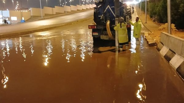 رفع تراكمات مياه