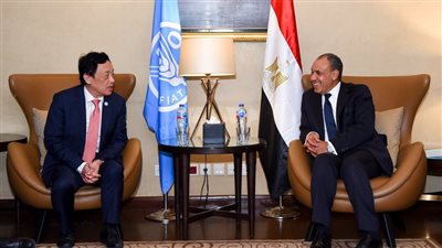 وزير الخارجية يلتقي مدير عام الفاو على هامش انعقاد النسخة الثالثة من المؤتمر العالمي لممثلي المنظمة في مصر