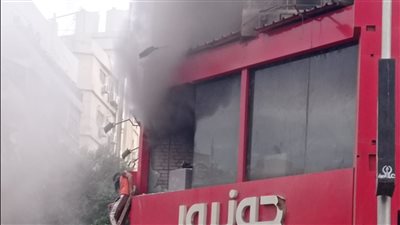 حريق بمحلات جونيور للملابس في المهندسين | صور