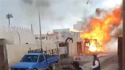 السيطرة على حريق كشك بداخله أسطوانات غاز في مطروح