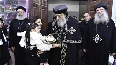 البابا تواضروس يهنئ أبناء الكنيسة ببدء شهر كيهك ويثمن جهود كهنة المرج