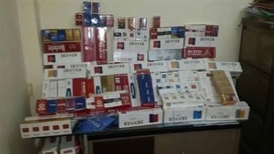 ضبط 570 علبة سجائر مجهولة المصدر بشمال سيناء