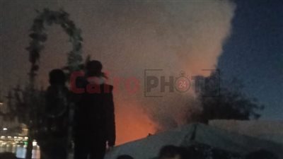 حريق بمخزن تابع لنادٍ شهير على كورنيش النيل في إمبابة