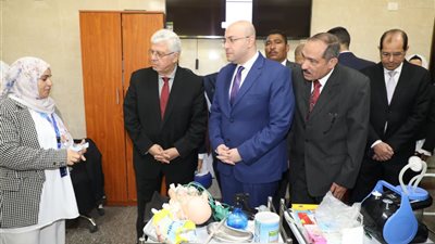 وزير التعليم العالي ومحافظ بني سويف يتفقدان منشآت وأقسام مجمع المعاهد بـ بياض العرب