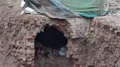 استغاثة لأهالي منوف بالمنوفية بعد انهيار جزء من ضريح وظهور رفات جثامين