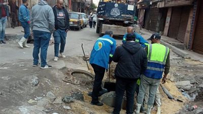 إنشاء 3 شنايش بحي غرب الإسكندرية لتصريف مياه الأمطار