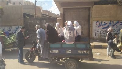 ضبط مركبات التروسيكل تستخدم في نقل الركاب بالمنوفية 