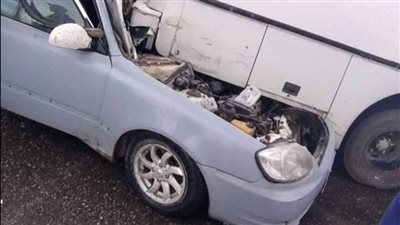 إصابة 6 أشخاص في تصادم أتوبيسين وسيارة ملاكي بطريق السويس - الأدبية