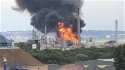 حريق بمصفاة سلافيانسك الروسية للنفط بعد هجوم مسيرة أوكرانية 
