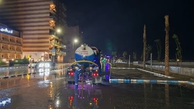 شركة مياه الشرب والصرف الصحي بمطروح ترفع درجة الاستعداد والتعامل الفوري مع تجمعات مياه الأمطار