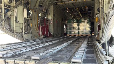 وصول الطائرة الإغاثية السعودية الـ 76 إلى مطار العريش لدعم الشعب الفلسطيني في غزة 