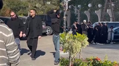 وصول جثمان الماكيير محمد عبد الحميد لمسجد الشرطة بالشيخ زايد.. وهنادي مهنا وأحمد خالد صالح أول الحضور 