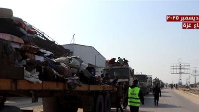 جسر العودة.. القافلة المصرية الثالثة تبدأ إيواء النازحين في شمال غزة