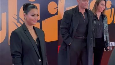 بينهم آسر ياسين وأسماء جلال.. أبطال فيلم إن غاب القط يحتفلون بالعرض الخاص