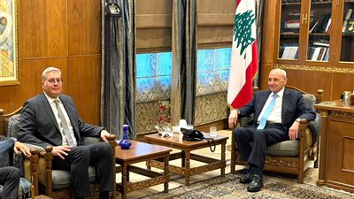 وزير البترول خلال لقائه برئيس مجلس النواب اللبناني: مستعدون لتقديم خبراتنا في مجالات صناعة الغاز والبترول إلى لبنان