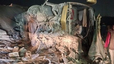 الأتوبيس بقى خردة.. إصابة 18 شخصًا إثر انقلاب سوبر جيت بحلوان