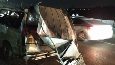 ننشر أسماء مصابي حادث انقلاب ميكروباص بطريق شبرا - بنها الحر