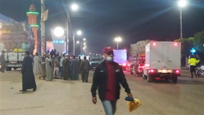 توقف حركة المرور بالطريق السريع في محطة أرمنت.. ومصدر أمني يوضح السبب (صور)