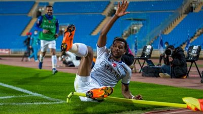 لاعب الهلال يحتفل على طريقة فاردي في الدوري الإنجليزي