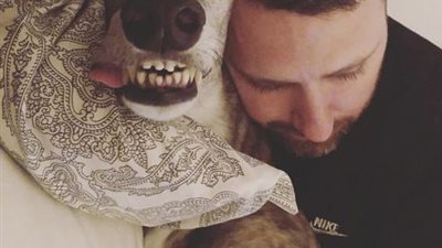 في مشهد مضحك.. كلب يشارك زوجين سريرهما والسبب بطانية كهربائية (صور)