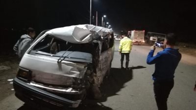 إصابة 4 أشخاص في حادث انقلاب سيارة بالمنيا