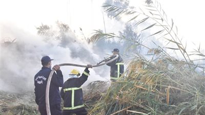 السيطرة على حريق بجوار نادي الأطباء بأسيوط (صور)