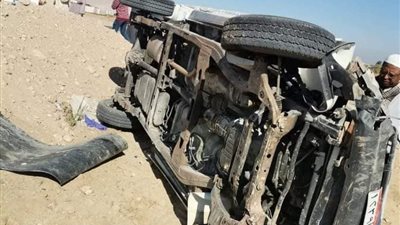 ننشر أسماء ضحايا ومصابي حادث انقلاب سيارة نقل على 