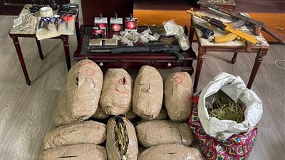 استشهاد شرطي ومصرع ثلاثة من العناصر الإجرامية في تبادل إطلاق النيران بدمياط