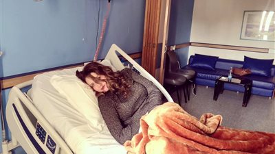 حسناء سيف الدين بعد إصابتها بخمسة أورام: 