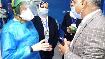 وكيل صحة الغربية يتفقد مستشفيات صدر وحميات المحلة تزامنًا مع الموجة الثانية لكورونا