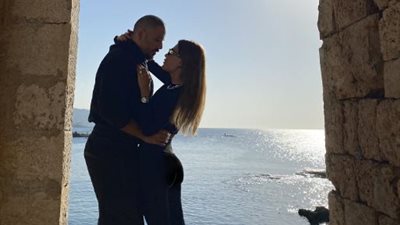 رامي عياش لزوجته بمناسبة احتفالات 