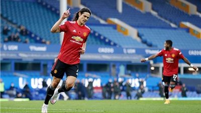 رقم إيجابي لكافاني مع مانشستر يونايتد في البريميرليج