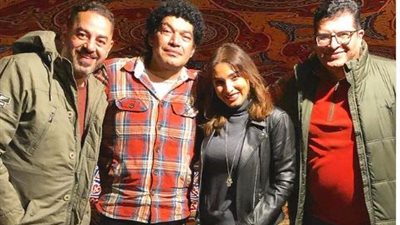 روجينا تنشر صورة من كواليس مسلسل 