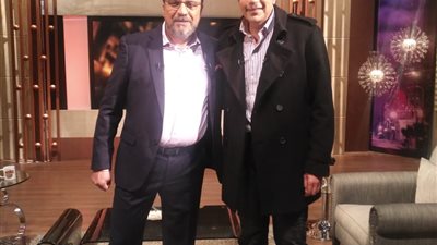 هاني رمزي في ضيافة عمرو الليثي بمناسبة عيد الميلاد المجيد (صور)