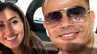 ظهور جديد لعمرو دياب ودينا الشربيني في أبو ظبي (فيديو)