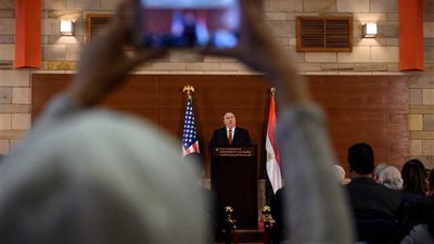 15 صورة ترصد زيارة وزير الخارجية الأمريكى إلى مصر