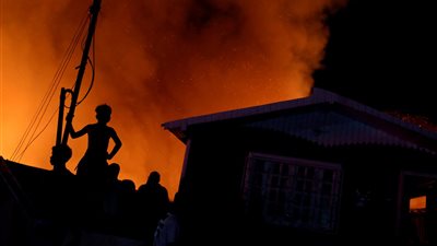 عاجل.. حريق في المركز الثقافي الروسي