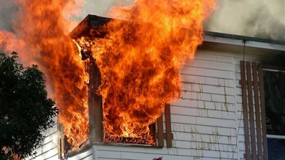 ننشر أسماء المصابين في حريق بمنزل مكون من 3 طوابق بالفيوم