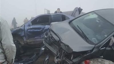 إصابة 3 ضباط وشخصين في حادث محطة تحصيل الرسوم على 