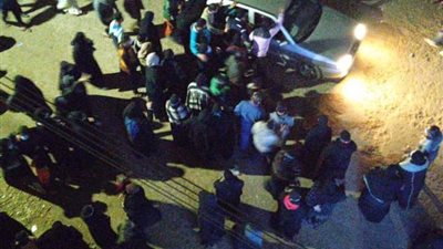 زوج يتشاجر مع أهل زوجته على مكان دفن جثتها بالشرقية (صور)