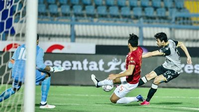 كهربا يسجل الهدف الأول للأهلي في شباك سيراميكا كليوباترا