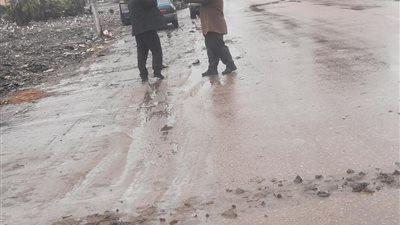 هطول أمطار متوسطة وخفيفة على بعض المناطق بكفر الشيخ (صور)