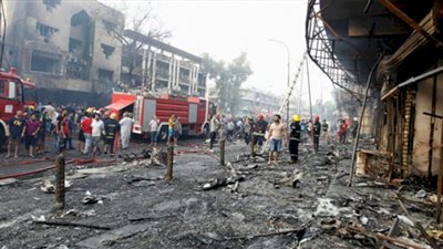 لحظة وقوع انفجار  بغداد الانتحاري.. وسقوط أكثر من 21 قتيلًا حتى الآن (فيديو)