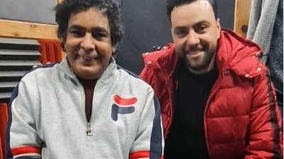 أحدث ظهور للكينج محمد منير رفقة الملحن مدين (صورة)