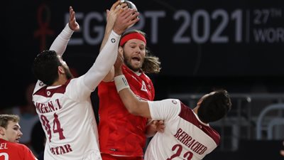 الدنمارك يفوز على العنابي القطري في مباراة الأهداف السريعة ببطولة العالم لليد