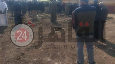 تشييع جثمان مدير مياه بسيون عقب وفاته بـ