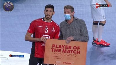 يحيى خالد رجل مباراة مصر وسلوفينيا في مونديال اليد